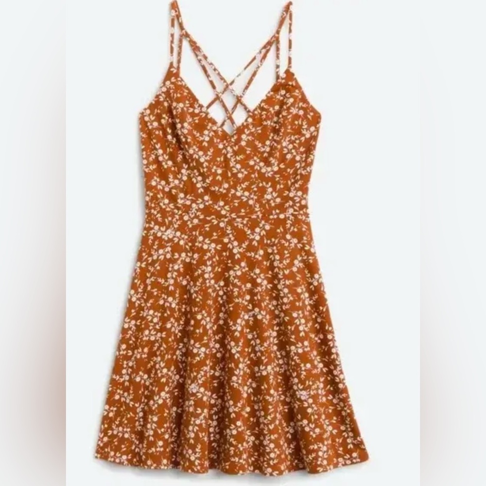 Nine Britton Rust Floral Dress
